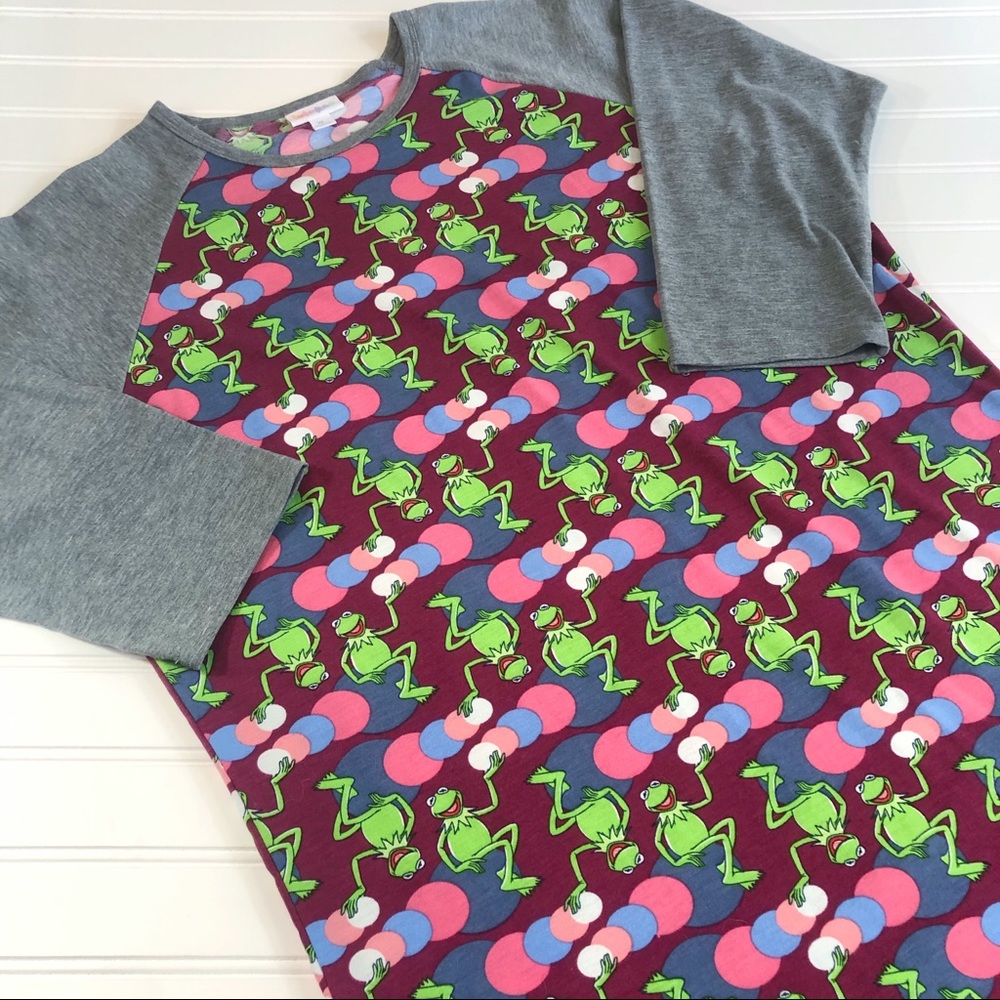 LuLaRoe Disney Randy tee Kermit the Frog